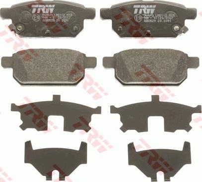 TRW GDB3529 - Set placute frana,frana disc www.parts5.com