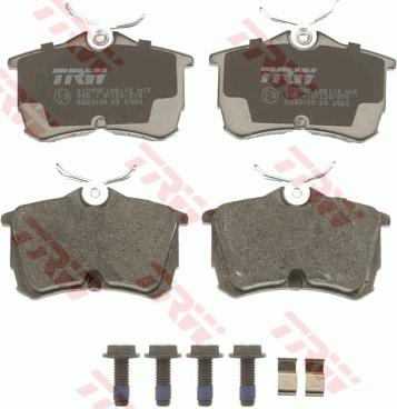 TRW GDB3190 - Kit de plaquettes de frein, frein à disque www.parts5.com