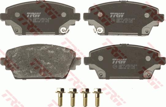 TRW GDB3186 - Brake Pad Set, disc brake www.parts5.com