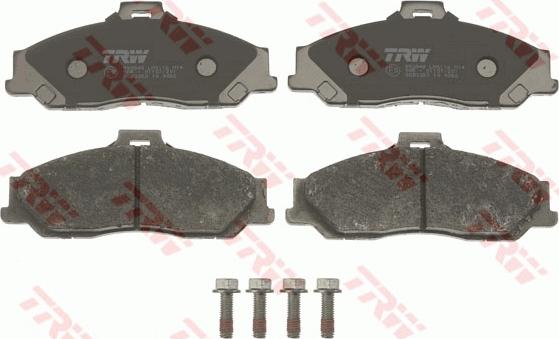 TRW GDB3353 - Brake Pad Set, disc brake www.parts5.com