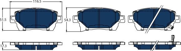 TRW GDB3317BTE - Set placute frana,frana disc www.parts5.com