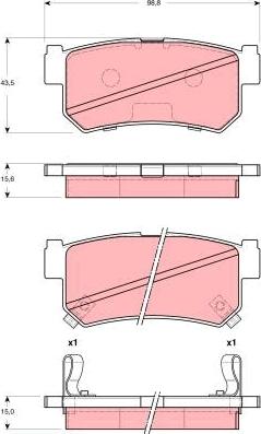 TRW GDB3382 - Set placute frana,frana disc www.parts5.com