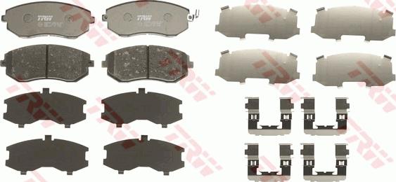 TRW GDB3371 - Sada brzdových destiček, kotoučová brzda www.parts5.com