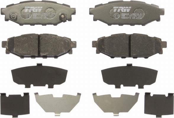 TRW GDB3373 - Brake Pad Set, disc brake www.parts5.com