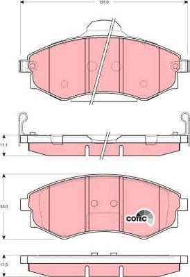 TRW GDB3256 - Set placute frana,frana disc www.parts5.com