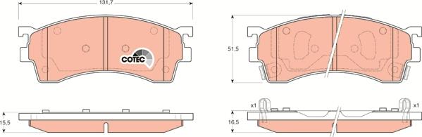 TRW GDB3209 - Set placute frana,frana disc www.parts5.com