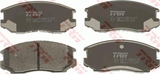 TRW GDB3214 - Brake Pad Set, disc brake www.parts5.com