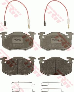 TRW GDB328 - Brake Pad Set, disc brake www.parts5.com