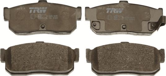 TRW GDB3274 - Brake Pad Set, disc brake www.parts5.com