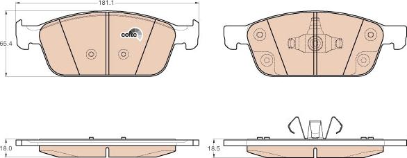 TRW GDB2009 - Brake Pad Set, disc brake www.parts5.com