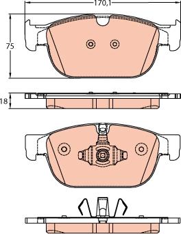 TRW GDB2153 - Set placute frana,frana disc www.parts5.com