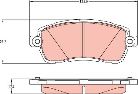 TRW GDB2176 - Set placute frana,frana disc www.parts5.com