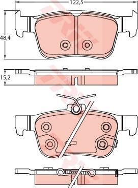 TRW GDB2256 - Fren balata seti, diskli fren www.parts5.com