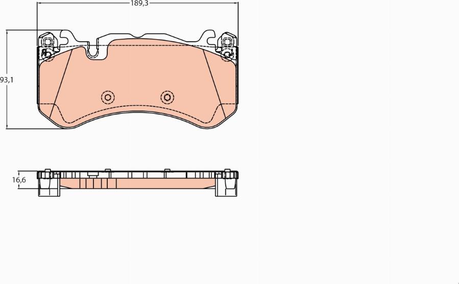 TRW GDB2220 - Fren balata seti, diskli fren www.parts5.com