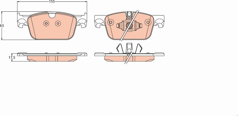 TRW GDB2221 - Set placute frana,frana disc www.parts5.com