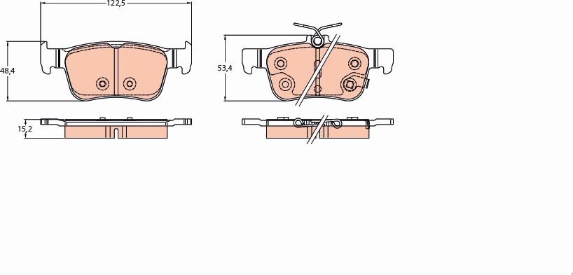 TRW GDB2223 - Fren balata seti, diskli fren www.parts5.com