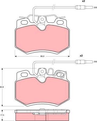 TRW GDB790 - Brake Pad Set, disc brake www.parts5.com