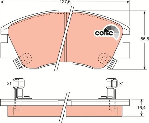 TRW GDB729 - Set placute frana,frana disc www.parts5.com