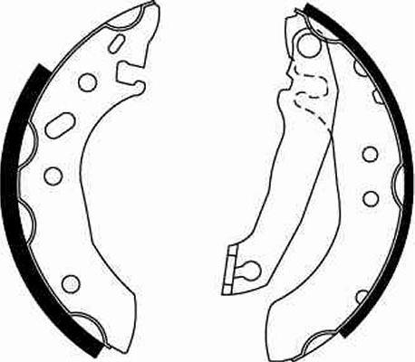 TRW GS6253 - Brake Shoe Set www.parts5.com