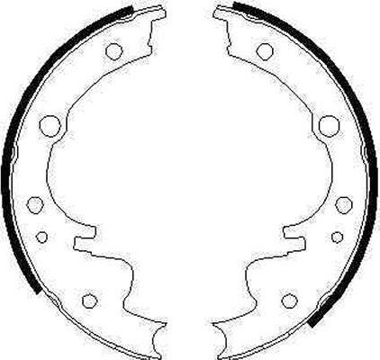 TRW GS6220 - Brake Shoe Set www.parts5.com