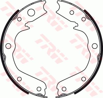 TRW GS8497 - Brake Shoe Set, parking brake www.parts5.com