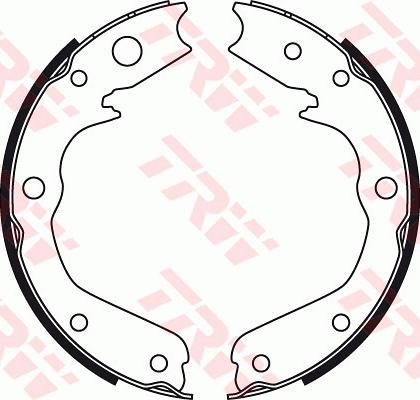 TRW GS8497 - Brake Shoe Set, parking brake www.parts5.com