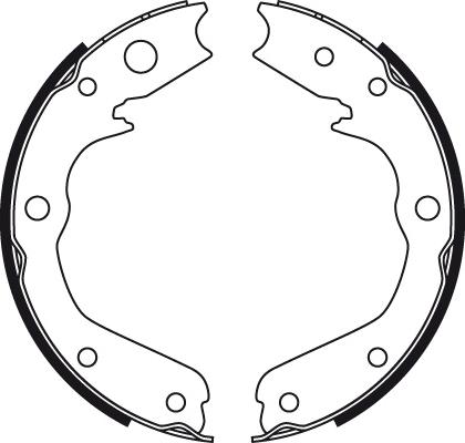 TRW GS8497 - Brake Shoe Set, parking brake www.parts5.com