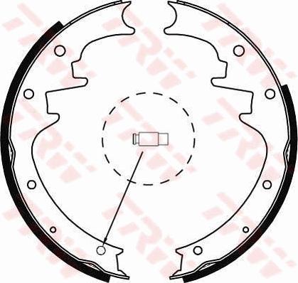 TRW GS8444 - Zestaw szczęk hamulcowych www.parts5.com