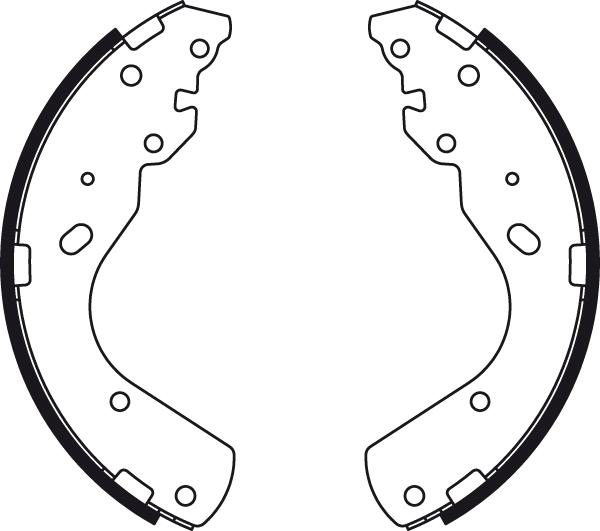 TRW GS8443 - Brake Shoe Set www.parts5.com