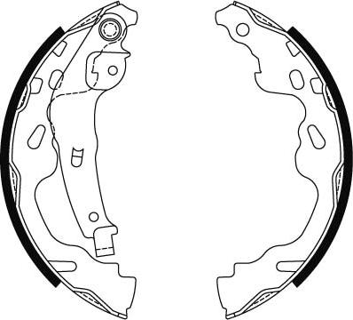 TRW GS8480 - Brake Shoe Set www.parts5.com