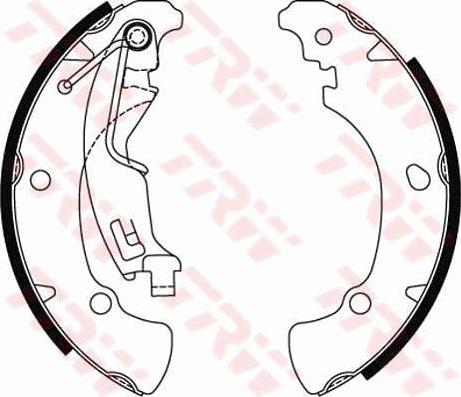 TRW GS8488 - Brake Shoe Set parts5.com