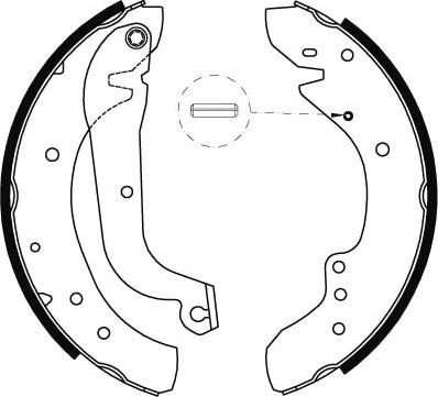 TRW GS8565 - Zestaw szczęk hamulcowych www.parts5.com