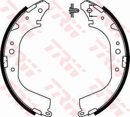 TRW GS8502 - Σετ σιαγόνων φρένων www.parts5.com