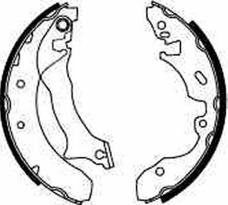 TRW GS8536 - Brake Shoe Set www.parts5.com