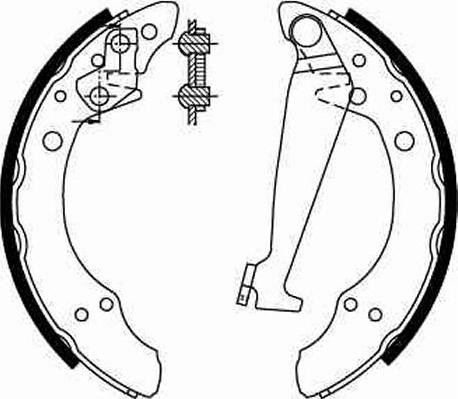 TRW GS8526 - Brake Shoe Set www.parts5.com