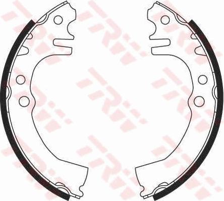 TRW GS8699 - Brake Shoe Set www.parts5.com