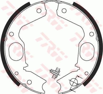 TRW GS8695 - Jarrukenkäsarja, seisontajarru www.parts5.com