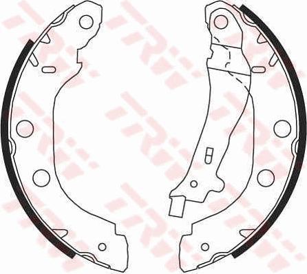 TRW GS8655 - Set saboti frana www.parts5.com