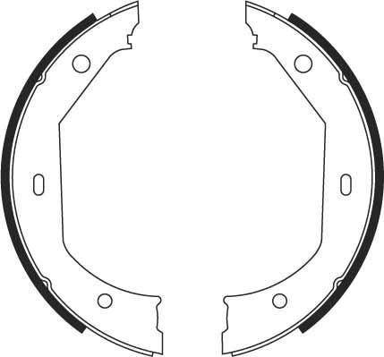 TRW GS8656 - Set saboti frana, frana de mana www.parts5.com