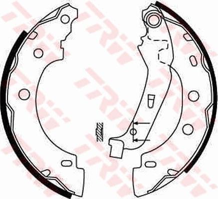 TRW GS8650 - Bremsbackensatz www.parts5.com