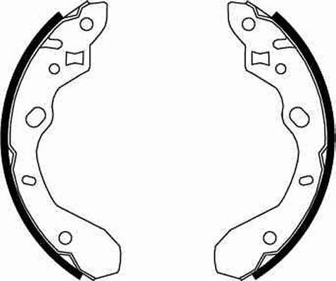 TRW GS8661 - Brake Shoe Set www.parts5.com