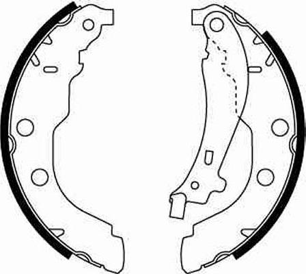 TRW GS8617 - Brake Shoe Set www.parts5.com