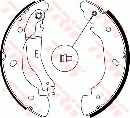 TRW GS8689 - Set saboti frana www.parts5.com