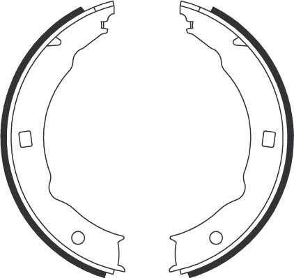 TRW GS8683 - Brake Shoe Set, parking brake www.parts5.com