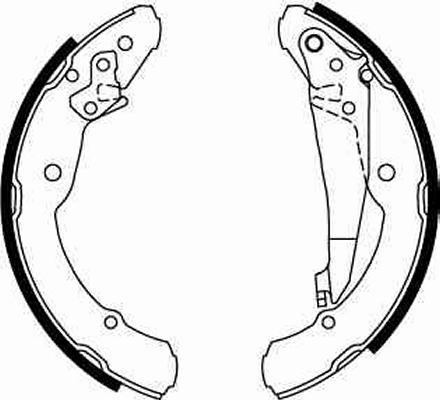 TRW GS8639 - Brake Shoe Set www.parts5.com