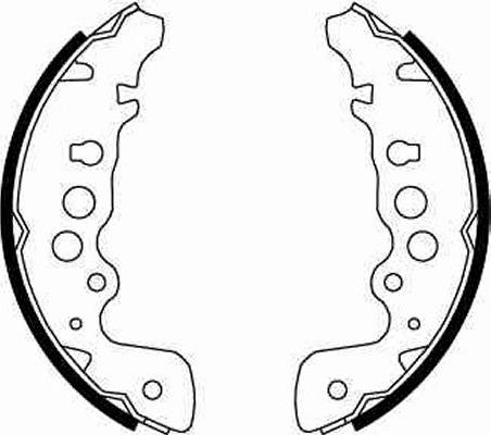 TRW GS8670 - Brake Shoe Set www.parts5.com