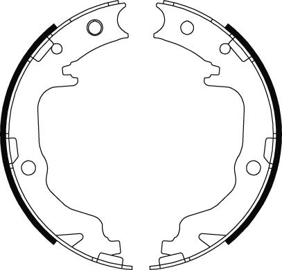 TRW GS8804 - Sada brzd. čeľustí parkov. brzdy www.parts5.com