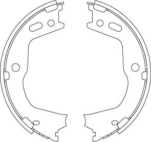 TRW GS8803 - Brake Shoe Set, parking brake www.parts5.com