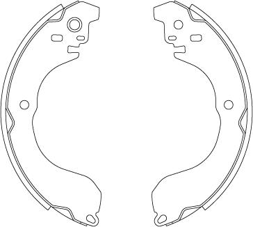 TRW GS8813 - Комплект тормозных колодок, барабанные www.parts5.com