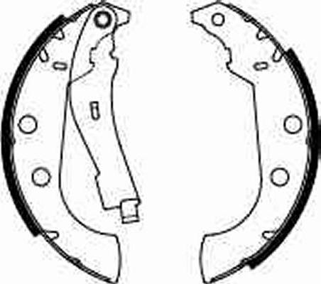 TRW GS8272 - Комплект тормозных колодок, барабанные www.parts5.com